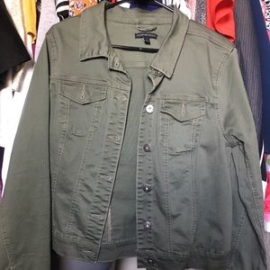 Olive Green Jean Jacket